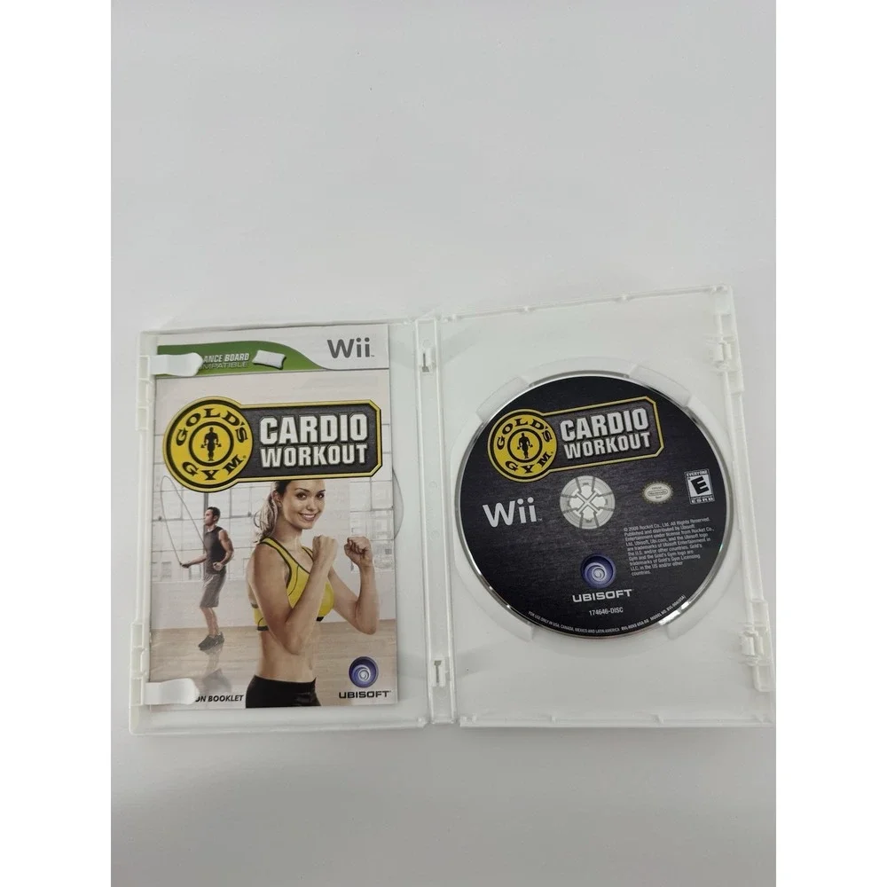Gold's Gym Cardio Workout Nintendo Wii Ubisoft With Manual CIB